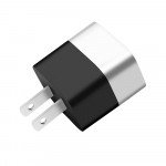 Wholesale Dual Port 2.4A USB Home House Wall Charger Adapter Compatible with Power Station (Silver)